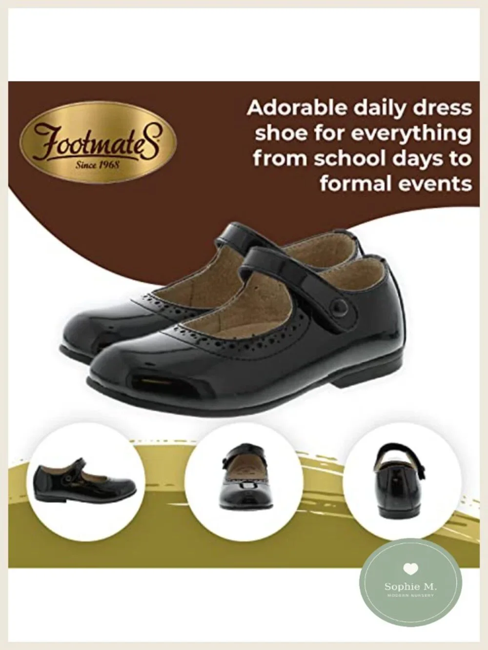 Girls Mary Jane Dress Shoes Patent Leather Party Flats